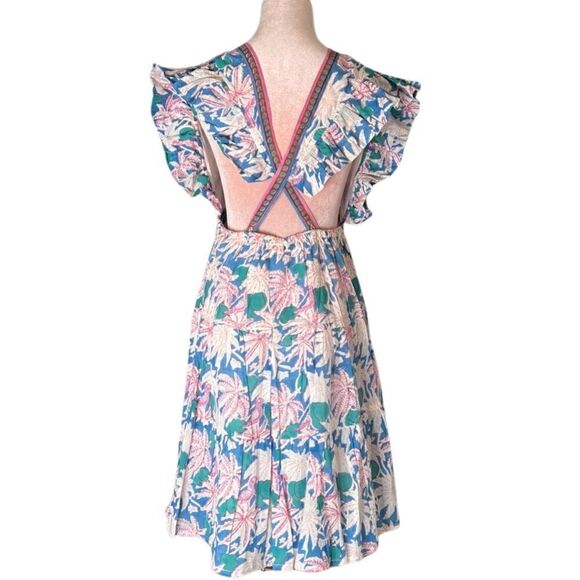 Oliphant Cross Back Mini Dress in Cayman Blue, Size Medium. NWT! - Picture 6 of 16